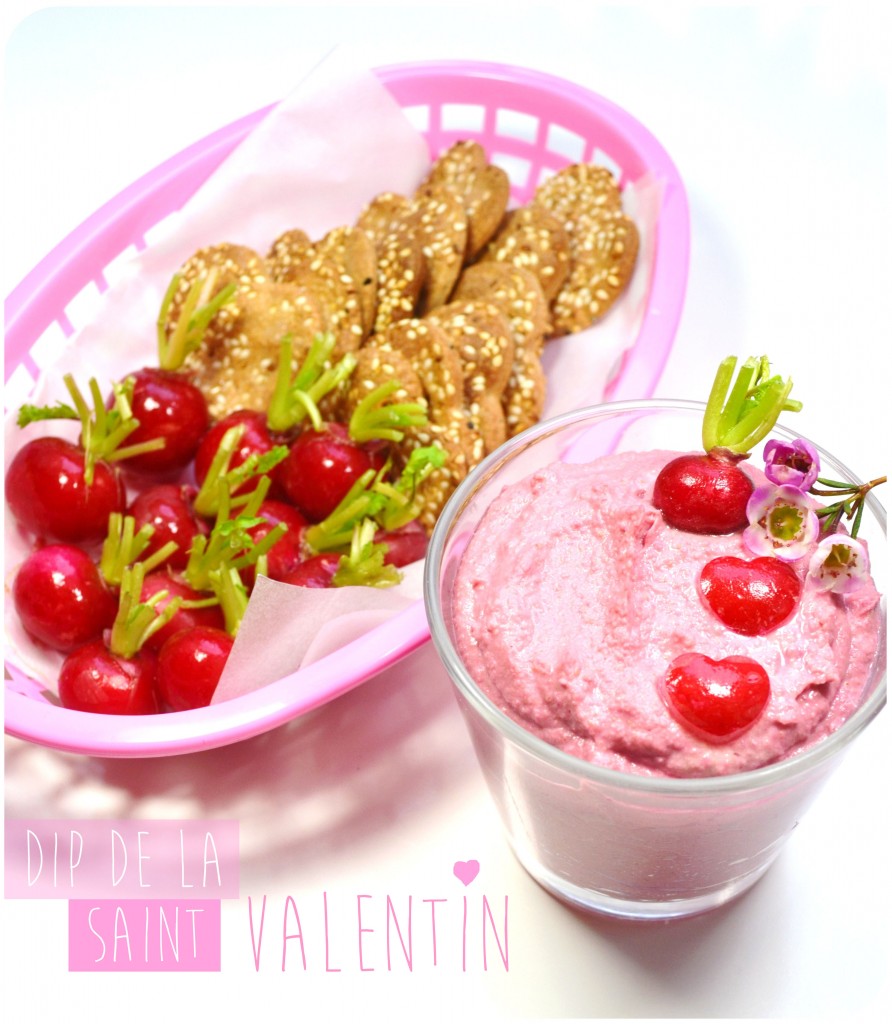 dip-saint-valentin-rose-pois-chiche-betterave-chèvre-frais-recette-végétarien