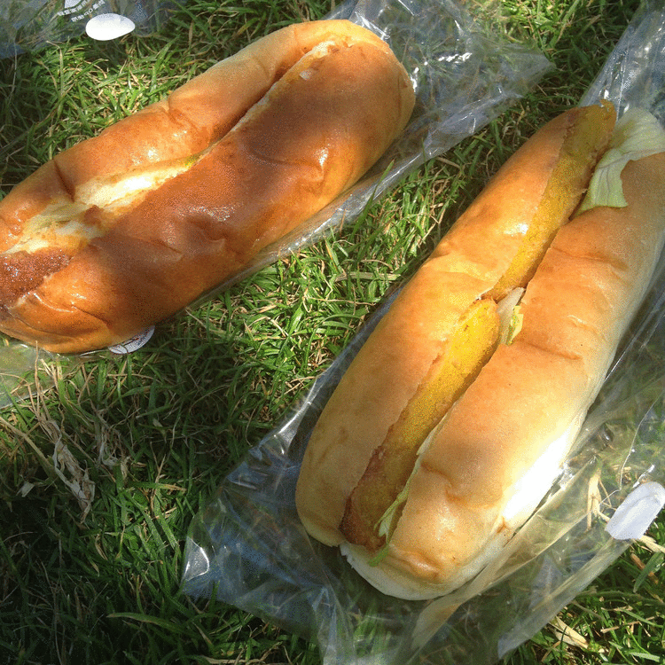 sandwich-pomme de terre-potiron-pain-japonais-korokke-croquette panée-boulangerie-japonaise-aki-boulangerie-patisserie-rue saint anne- paris- yummy
