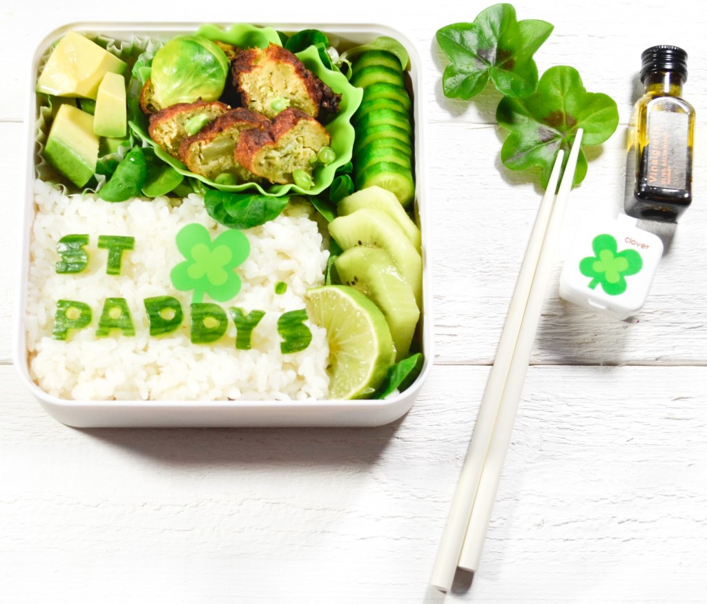 bento saint patrick croquettes legumes verts