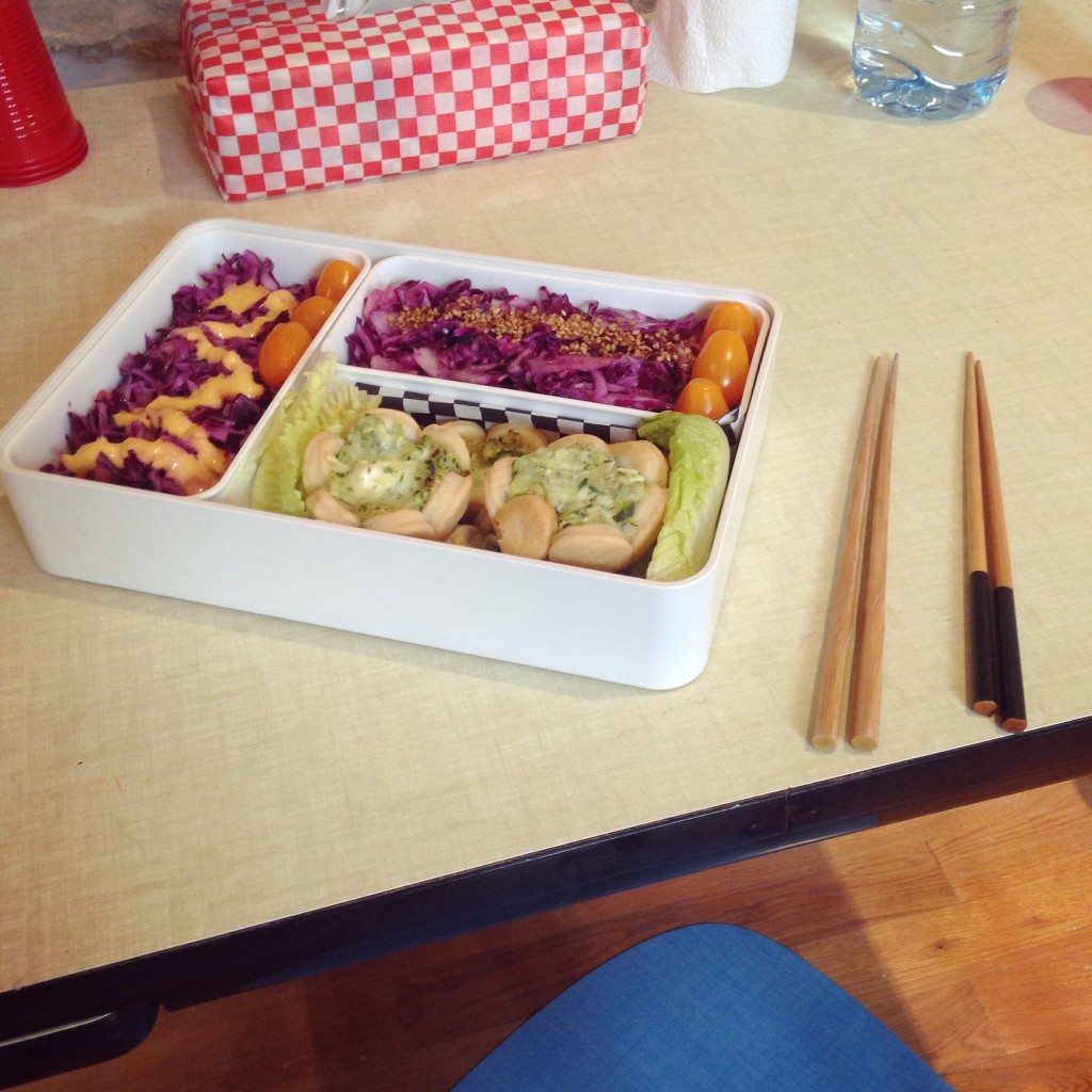 irodori bento chou rouge pomme tartelette courgette